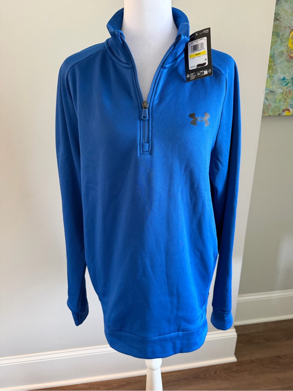 Under Armour Royal Blue 1/4 Zip Fleece Pullover